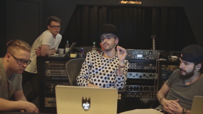 Tokio Hotel im Studio in Berlin © Mindjazz Pictures