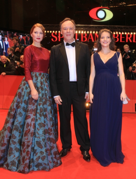 Yvonne Catterfeld (r.) mit Christophe Gans und Léa Seydoux © Concorde Filmverleih GmbH