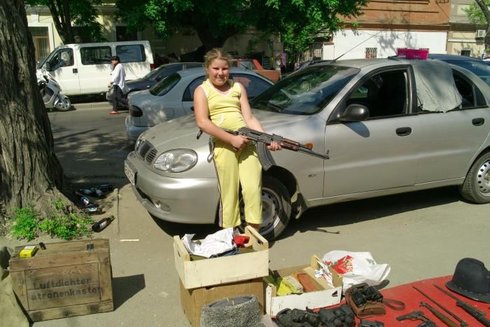 Auf einem Flohmarkt in Odessa, Ukraine © Stanislaw Mucha